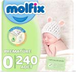 Molfix Prematüre 0 Beden Çocuk Bezi 240 Adet