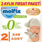 Molfix Pure Soft 2 Numara Mini 248\'li Bebek Bezi