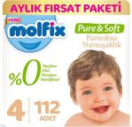 Molfix Pure & Soft 4 Numara Maxi 56 Adet 2'li Paket Bebek Bezi