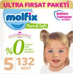 Molfix Pure & Soft 5 Numara Junior 132\'li Bebek Bezi