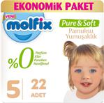 Molfix Pure & Soft 5 Numara Junior 22'li Bebek Bezi