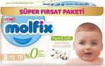 Molfix Pure&Soft 3 Beden Midi 64'Lü Süper Fırsat Paketi