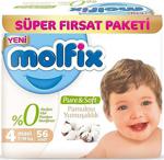 Molfix Pure&Soft 4 Beden Maxi 56'Li Süper Fırsat Paketi