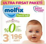 Molfix Pure&Soft Bebek Bezi 3 Beden Ultra Fırsat Paketi 88X2 Adet