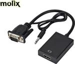 Molix Vga To Hdmi Mini Model Dönüştürücü