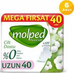 Molped Pure Soft Hijyenik Ped Uzun Mega Fırsat 40'Lı 6 Paket