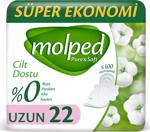 Molped Pure & Soft Ultra Uzun 22'li Süper Ekonomik Hijyenik Ped