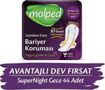 Molped Süpernight Hijyenik Ped Gece Avantaj Paket 44 Adet