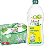 Mom'S Green 2'Li Set Mom'S Green Ekolojik Bulaşık Makinesi Tableti - Bitkisel Krem Temizleyici Mutfak - Limon