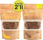 Mom'S Natural Foods 2'Li̇ Granola - Muz Cevi̇z 360 Gr - Yer Fistiği 360 Gr