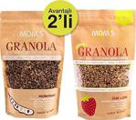 Mom'S Natural Foods Ikili Granola Çilek Chia 360 Gr + Keçiboynuzu 360 Gr