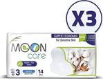 Mooncare Hijyenik Ped Ultra Hassas Maxi Kalın Gece-3 Numara-(14 Ped X 3)