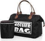 Mother Bag Store Unisex Siyah Anne Bebek Bakım Sırt Çantası