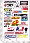 Motosiklet Sponsor Sticker Seti 3