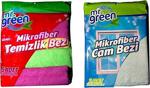 Mr Green Temizlik Bezi Mikrofiber Temizlik Bezi ( 5 Adet) Hediyesi Mikro Fiber Cam Bezi 2'Li