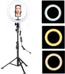 Mr52 - Ring Fill Light Led Işıklı Tripod 10 Inç Halka Youtuber Tiktok Makyaj Işığı Ayaklı 10 Inç