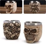 Mrç Kuru Kafa Ve Kinf Of Skull Shot Bardak Skull Shot Glass +Hediye