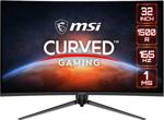 Msi Optix Ag321Cqr 31.5" 1Ms Wqhd Freesync Curved Oyuncu Monitörü