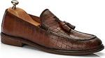 Muggo H052 Hakiki Deri Loafer Erkek Ayakkabı Taba-43