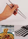 Murido Metal Chopstick Paslanmaz Çelik Çin Çubuğu 5'Li