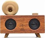 Music Apollo Retro Gramafon B6 Kablosuz Stereo Speaker Bluetooth Hoparlör Kahverengi