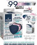 Musk Ffp2/N95 Maske Mix Renk 30 Adet