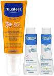 Mustela Bebek-Çocuk Spf 50+ 200 Ml + Yenidoğan Şampuan 100 Ml + Vücut Losyonu 100 Ml Güneş Spreyi