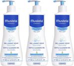 Mustela Gentle Cleansing Gel 500 ml 3 Adet Yenidoğan Şampuanı