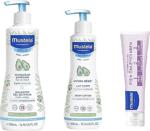 Mustela Gentle Cleansing Gel 500 Ml + Hydra Bebe Body Lotion 300 Ml + 1.2.3 Pişik Kremi 50 Ml