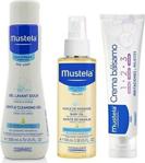 Mustela Gentle Cleansing Gel 500 Ml + Masaj Yağı 100 Ml + Vitamin Barrier 1-2-3 Cream 50 Ml