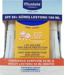 Mustela Güneş Bakım Seti Spf50+ 100Ml +Hydra Bebe 50Ml+Dermo Cleansing 50Ml