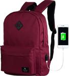 My Valice Smart Bag Specta Usb Şarj Girişli Akıllı Bordo Sırt Çantası