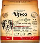 MyDog Original Tahılsız Büyük Irk Sığır ve Kuzu Etli 3 kg Yetişkin Kuru Köpek Maması