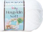 Nako Hoşgeldin Soft 208 Beyaz Örgü İpi