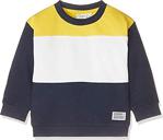 Name It Erkek Bebek Nkmvance Ls Swe Bru N Noos Sweatshirt, Çok Renkli (Sarı/Beyaz 14-0852 Tcx), 12-18 Ay (Üretici Ölçüsü: 86), 86)