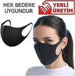 Nano Teknoloji Kumaş Siyah Maske Koruyucu Maske Yüz Maskesi