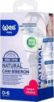 Natural Isıya Dayanıklı Açılı Cam Biberon 180 Ml