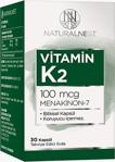 Natural Nest Naturalnest Vitamin K2 Menaquinone 7 İçeren Takviye Edici Gıda 30 Kapsül