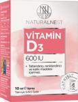 NaturalNest Vitamin D3 600 IU Sprey 10 ml