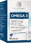 NaturelNest Omega 3 1200 mg 60 Kapsül Balık Yağı