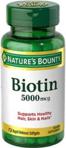 Nature's Bounty Biotin 5000 mg 72 Kapsül