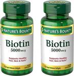 Nature'S Bounty Nb Biotin 5000 Mcg 72 Kapsül Nature 'S Bounty 2 Adet