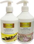 Naturix 2'Li Eko Set Gül Özlü El & Vücut Losyonu 500 Ml + Zeytin Yağlı 500 Ml El Vücut Nemlendirici Krem