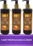 Naturix 3 Adet Doğal Propolis & Bal Özlü 250 Ml Nemlendirici El - Yüz - Vücut Bakım Kremi