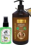 Naturix Saç Uzatan Formül Bitkisel Keratin Bakım Şampuan 600 Ml + 50 Ml Sprey Zeytin Çiçeği Kolonyası