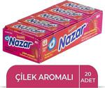 Nazar Stick Çilek Aromalı 5 Adet 20'Li Paket Sakız