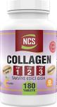 Ncs 180 Tablet Hidrolize Collagen (Kolajen) Type (Tip) 1-2-3 Hyaluronic Acid Kulaklik Hedi̇yeli̇