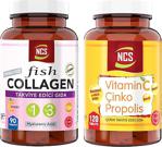 Ncs Collagen Tip 1-3 Balık Kolajen Cla 90 Tablet Vitamin C Propolis Çinko 120 Tablet