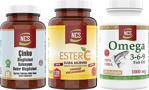 Ncs Ester C Vitamini 120 Tablet Omega 3 6 9 1000 Mg 200 Kapsül Çinko 15 Mg 60 Tablet 3 Ürün 1 Arada