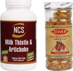 Ncs Milk Thistle Artichoke Zerdeçal Zencefil 90 Tablet Omega 3 200 Kapsül